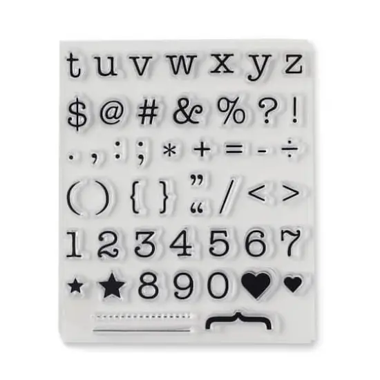Typewriter Alphabet Clear Stamps by Recollections&trade; {4}