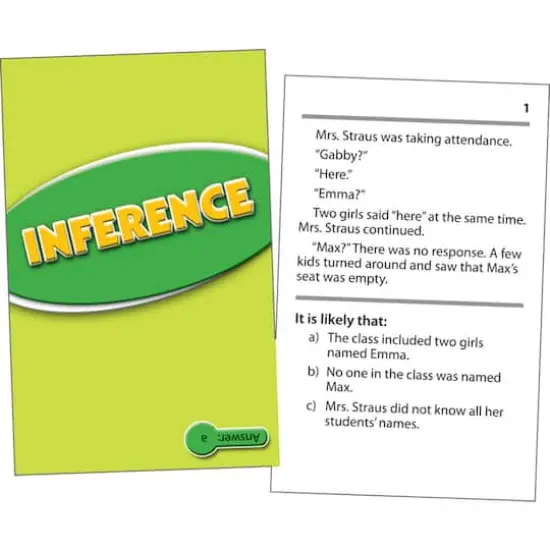 Edupress&reg; Inference Practice Cards, Green Level {3}