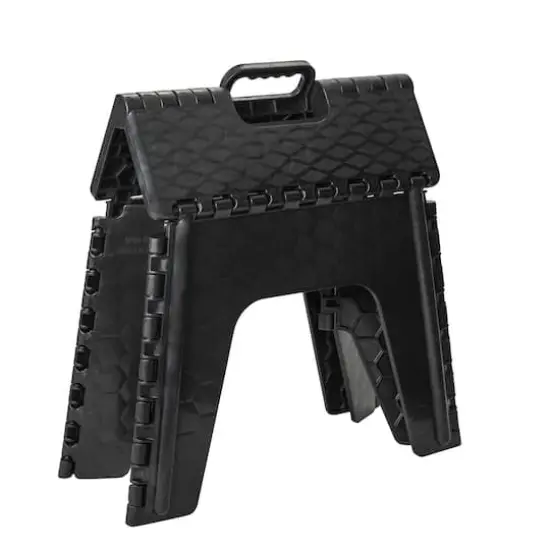 Simplify 12" Folding Step Stool Black {6}