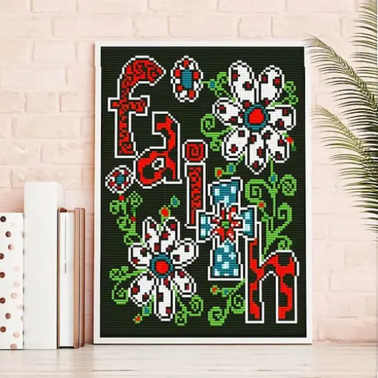 Sparkly Selections Faith Glow in the Dark Diamond Art Kit {3}