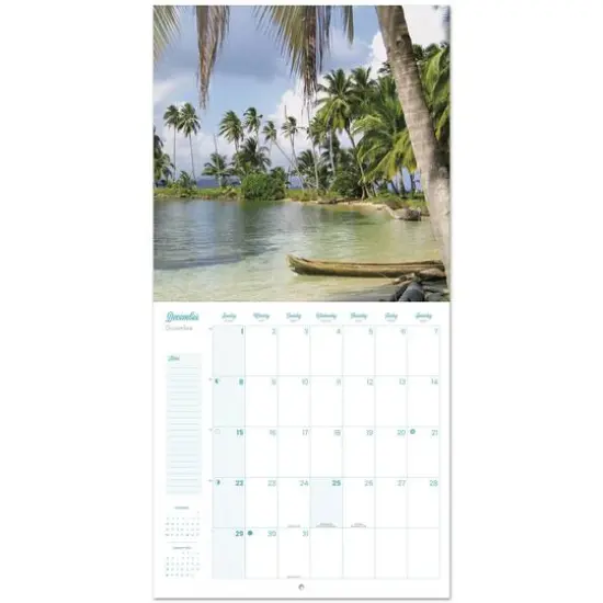 TF Publishing 2024 Tropical Paradise Bilingual Wall Calendar {4}