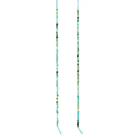 Faceted Turquoise Round Beads, 1.8mm by Bead Landing&trade; {4}