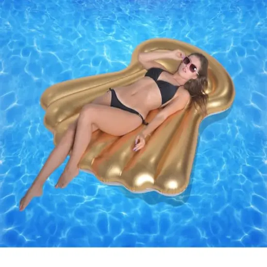 6ft. Golden Shell Inflatable Swimming Pool Float {3}