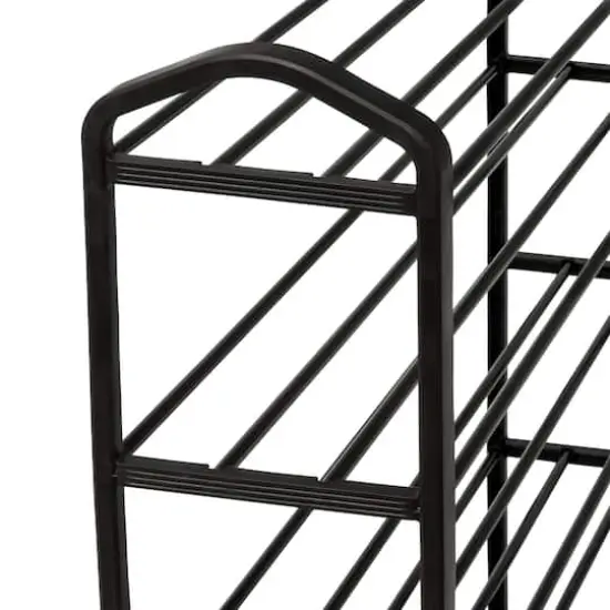 Honey Can Do Black 5-Tier Metal Shoe Rack {6}