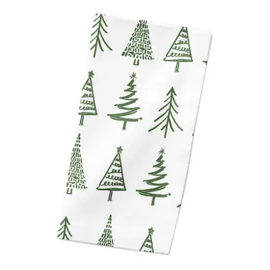 Doodle Tree 10x10 Cotton Twill Napkin {3}
