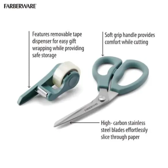Farberware Gift Wrapping Shears Teal {6}