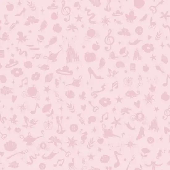 RoomMates Disney&reg; Princess Icons with Glitter Peel & Stick Wallpaper Pink {1}