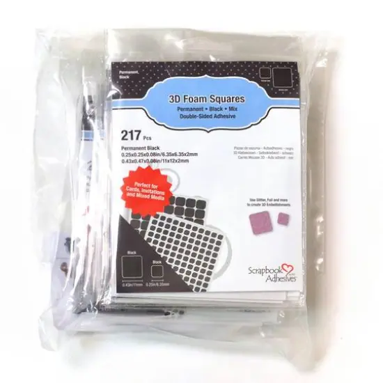 Scrapbook Adhesives by 3L&reg; 2mm 3D Foam Square Packs, 10ct. {6}