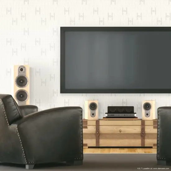 RoomMates Star Wars Tie Fighter Peel & Stick Wallpaper Taupe {4}