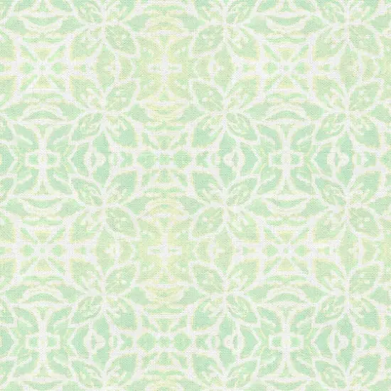 Fabric Editions Abstract Green Daisy Cotton Fabric {4}