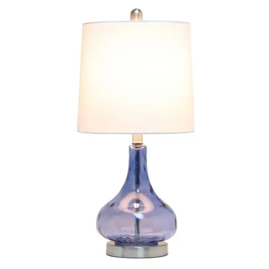 Lalia Home Classix Ceramic Droplet Table Lamp Dark Blue {3}