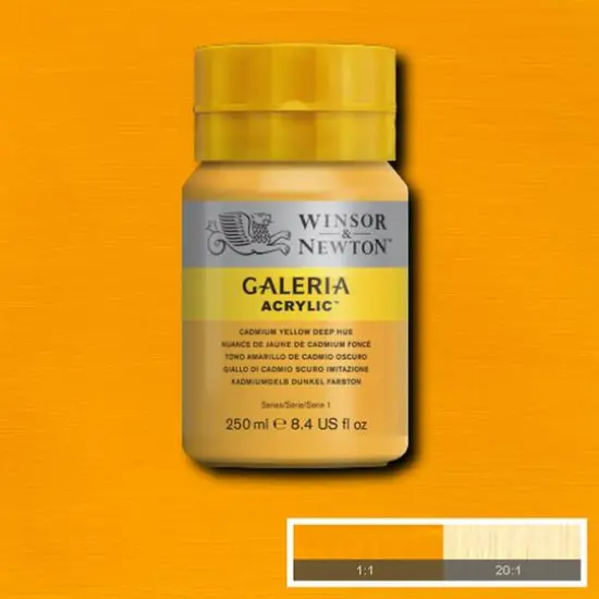 Winsor & Newton&reg; Galeria Acrylic&reg; Paint, 250mL Cadmium Yellow Deep Hue {3}