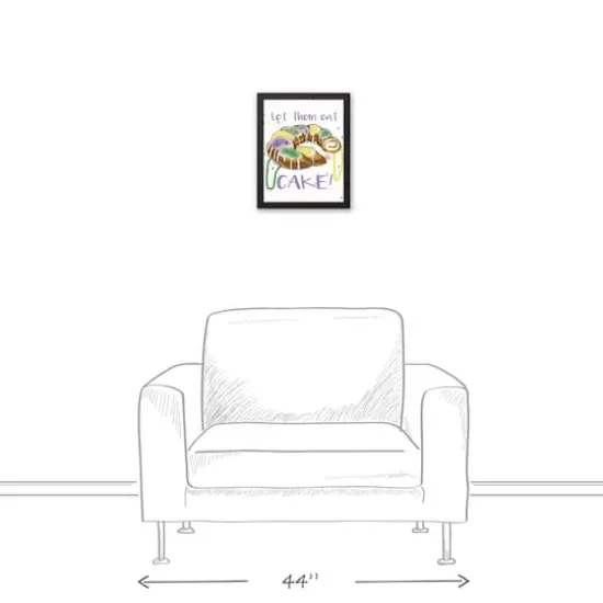 Let Them Eat Cake Floating Framed Canvas {5}