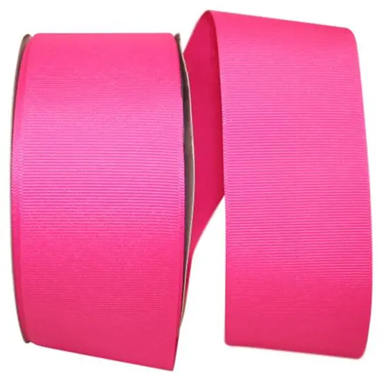 JAM Paper 2.25" Grosgrain Texture Ribbon Shocking Pink {1}