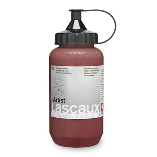 Lascaux Artist Acrylic Paint, 390mL 172 Oxide Red Deep {1}