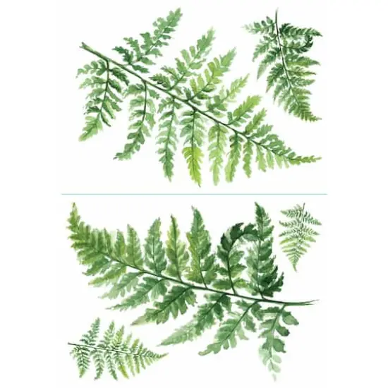 RoomMates Watercolor Fern Peel & Stick Giant Wall Decals {1}