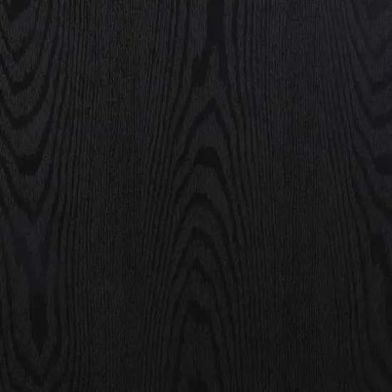 Household Essentials 39" Half Moon Rectangular Coffee Table Black {9}