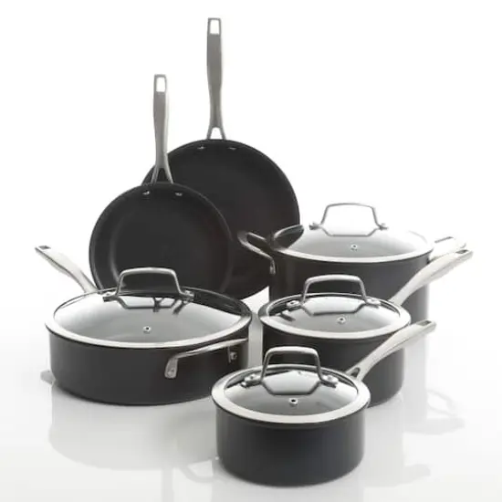 Kenmore&reg; Pro Arbor Heights 10-Piece Black Nonstick Aluminum Cookware Set {5}