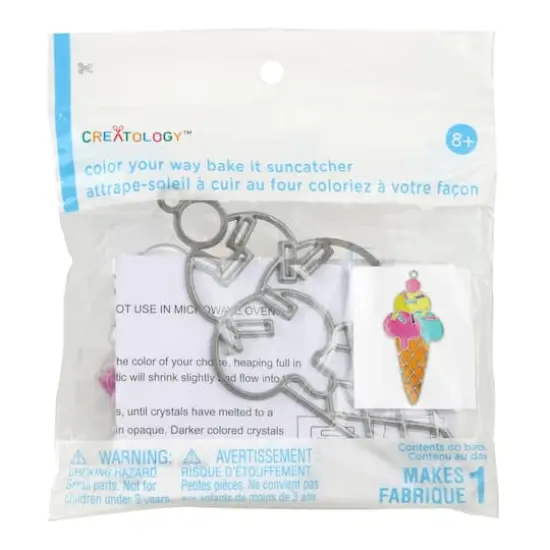 Ice Cream Cone Color Your Way Bake It Suncatcher Kit by Creatology™ {4}