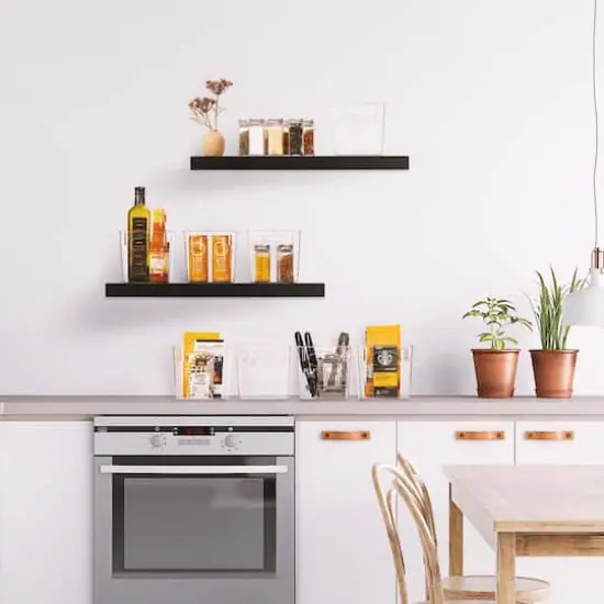 Sorbus 5.5" Clear Square Bins {3}