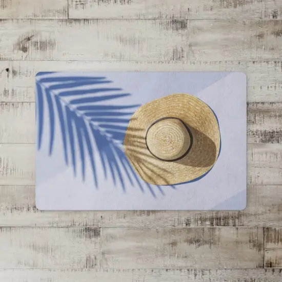 Sun Hat Scene Floor Mat {3}