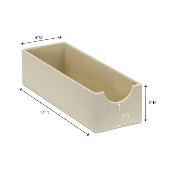 Household Essentials Narrow Drawer Organizers, 2ct. White {5}