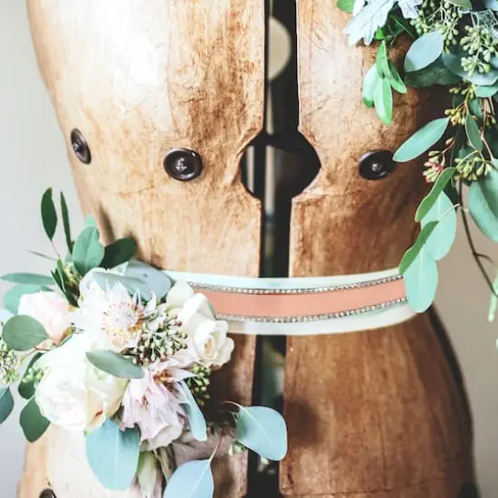 Gwen Studios 6yd. Satin & Rhinestone Trim Set Coral {4}