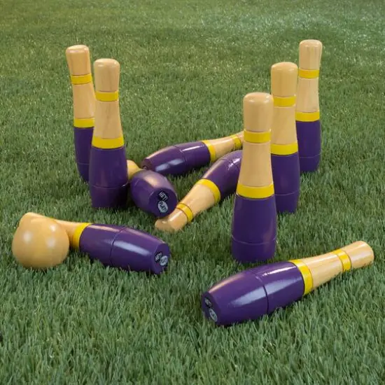 Toy Time Lawn Bowling & Skittle Ball Game Purple {4}