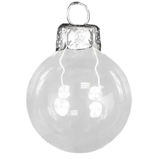 Whitehurst 28ct. 2" Clear Glass Ball Ornaments {1}