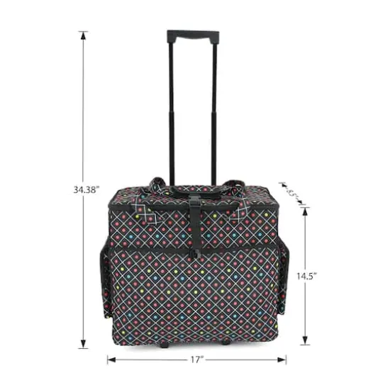 Dritz&reg; 2-Wheel Rolling Sewing Machine Tote {6}