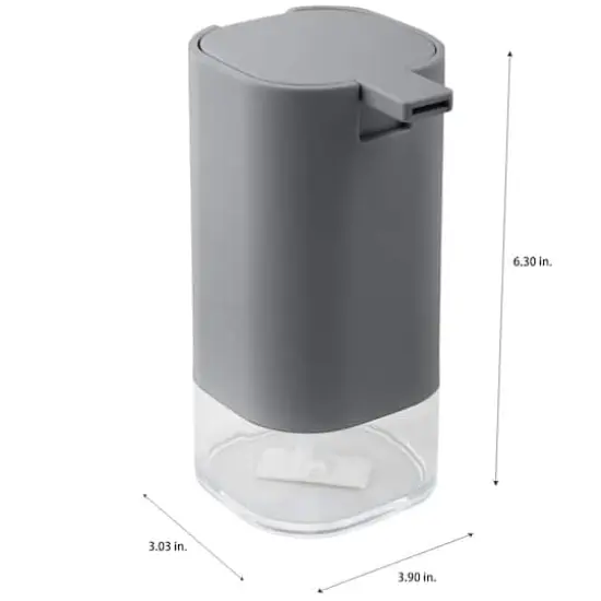 Bath Bliss Acrylic Soap Dispenser Gray {6}