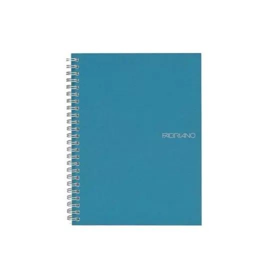 Fabriano&reg; EcoQua Spiral Bound Grid Notebook Blue {1}