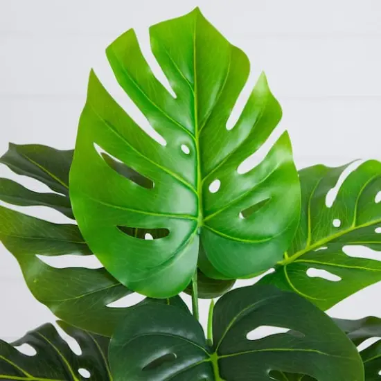 20in. Artificial Swiss Monstera Plant {4}
