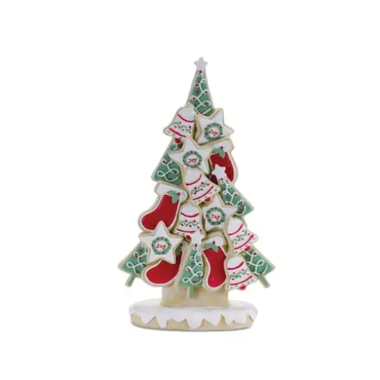 Frosted Christmas Cookie Pine Trees Set {4}