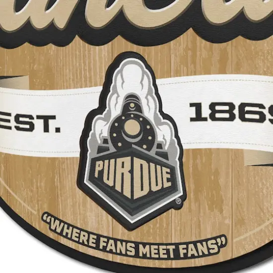 NCAA Fan Cave Sign Purdue Boilermakers {6}