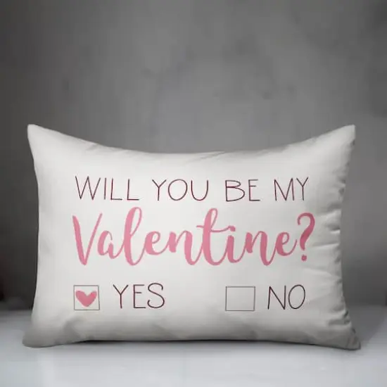 Be My Valentine Choice Throw Pillow {3}
