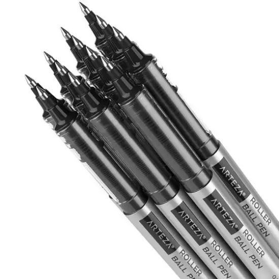 Arteza&reg; 0.5mm Extra Fine Black Roller Ball Pens, 20ct. {6}