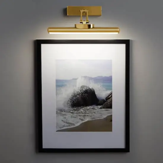 Rechargeable LED Wall-Mounted Gallery Light by Studio Décor® Gold {6}