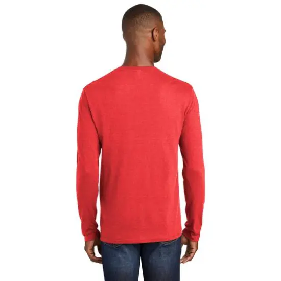 Port & Company&reg; Fan Favorite&trade; Long Sleeve Blend T-Shirt Bright Red Heather {6}