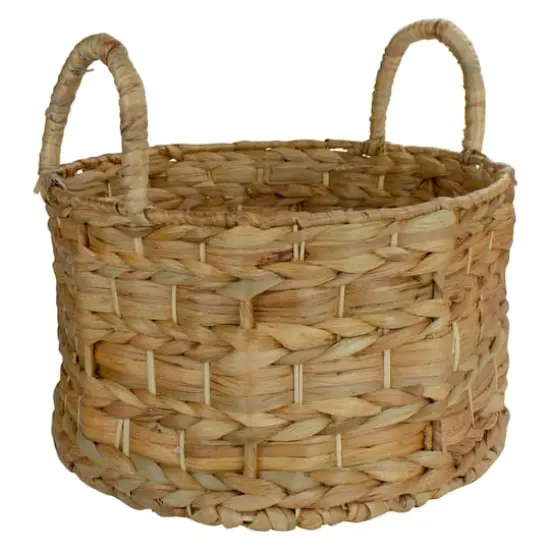 Round Natural Woven Water Hyacinth Storage Baskets, 3ct. {4}