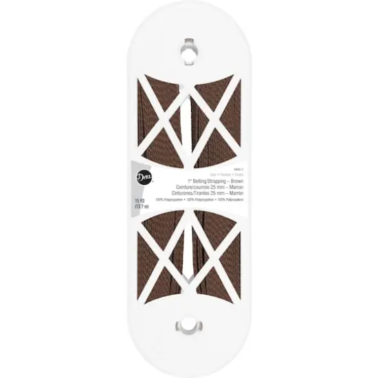 Dritz&reg; Polypro Belting for Straps and Handles, 1'' x 15yd. Brown {1}