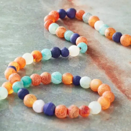 Crackle Agate Round Beads, 4mm by Bead Landing&trade; {3}