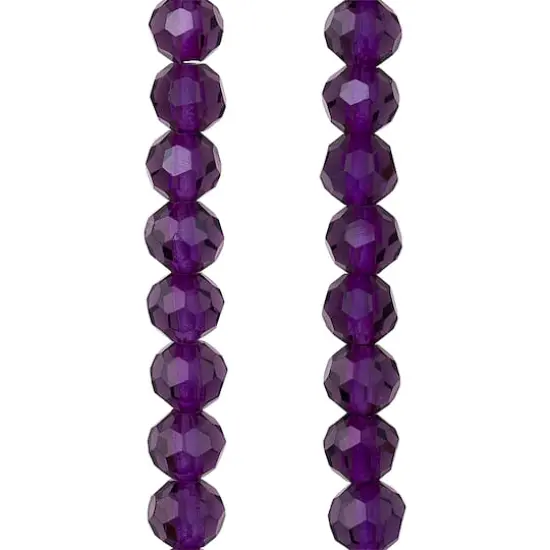 Purple Glass Faceted Round Beads, 6mm by Bead Landing&trade; {1}