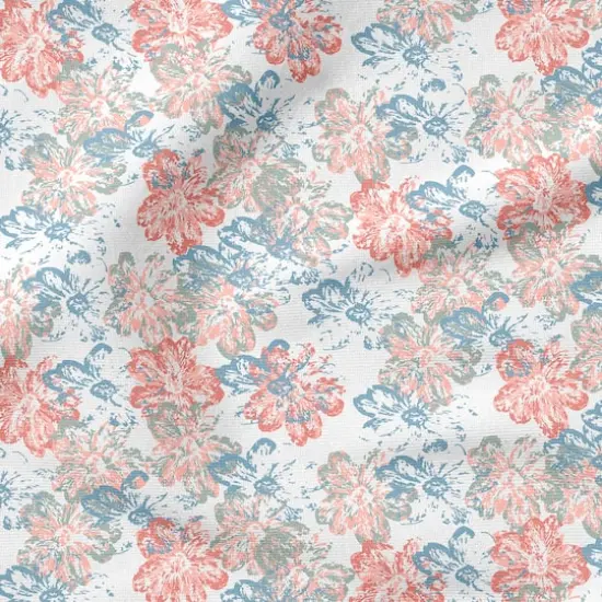 Fabric Editions White Flourish Garden Cotton Fabric {5}