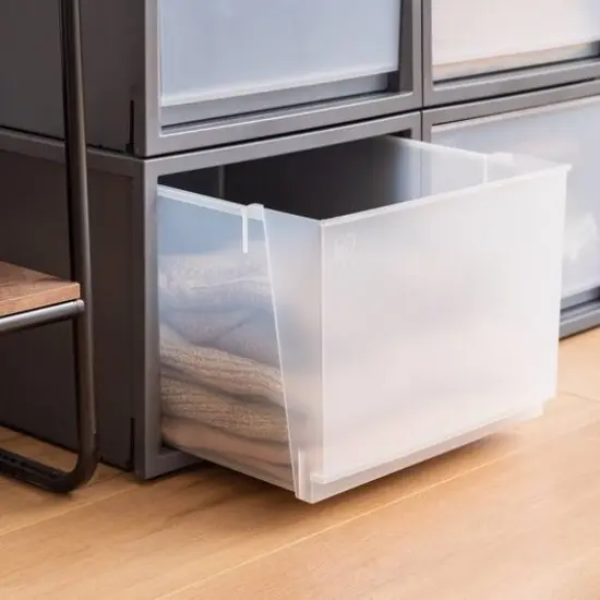 Iris&reg; Gray Deep Box Chest Drawer, 3 Pack {5}