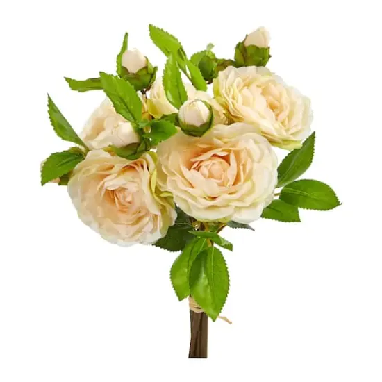 11" Camellia Artificial Flower Bouquet (Set of 4) {1}
