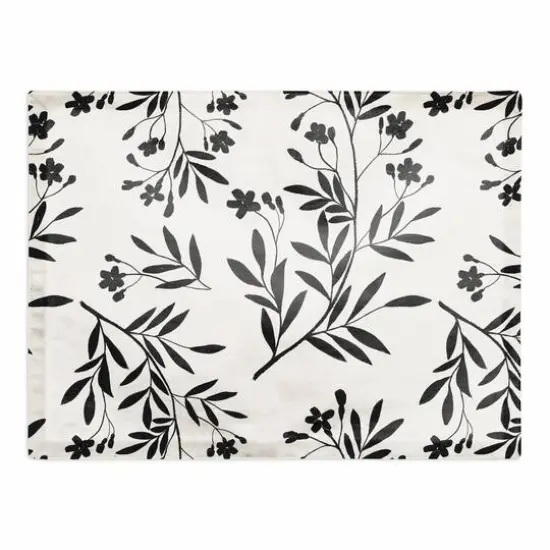Monochromatic Floral Bunch Cotton Twill Placemat {1}