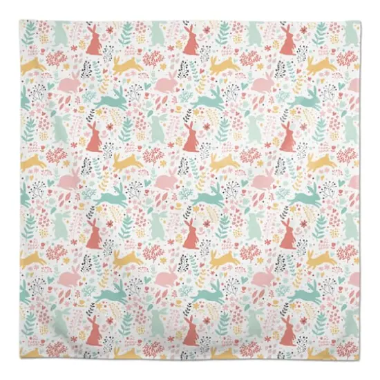 Scandinavian Bunny Pattern 58" x 58" Tablecloth {1}