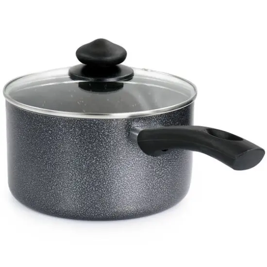 Oster 2.5qt. Graphite Gray Pallermo Nonstick Aluminum Saucepan with Lid {6}