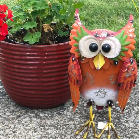 Santa's Workshop 14" Iron Barn Owl {3}